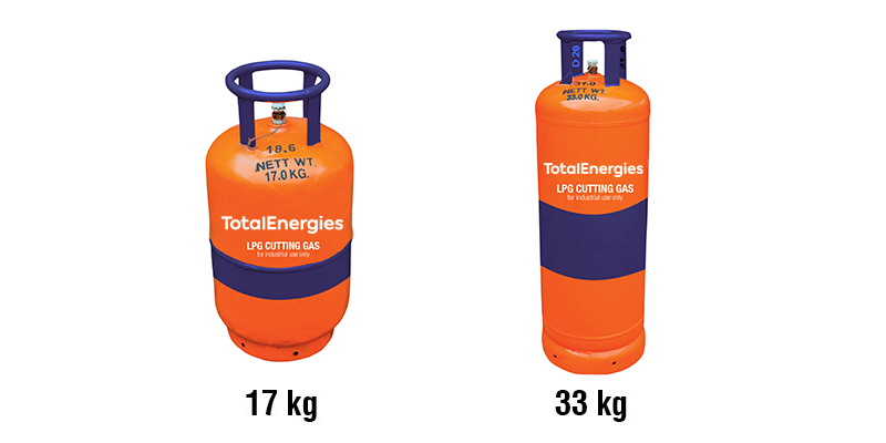 total LPG cutting gas 17kg 33kg